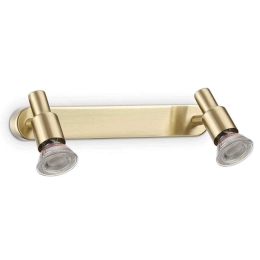Φωτιστικό Τοίχου-Απλίκα Slem 287836 26x10x13cm 2xGU10 50W Gold Ideal Lux