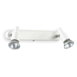 Φωτιστικό Τοίχου-Απλίκα Slem 142081 26x10x13cm 2xGU10 50W White Ideal Lux