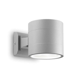 Φωτιστικό Τοίχου-Απλίκα Snif Round 061474 11x11x15,5cm 1xG9 40W IP54 Grey Ideal Lux