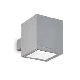 Φωτιστικό Τοίχου-Απλίκα Snif Square 118666 9x10x14cm 1xG9 40W IP44 Grey Ideal Lux