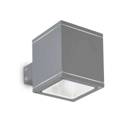 Φωτιστικό Τοίχου-Απλίκα Snif Square 121963 9x10x14cm 1xG9 40W IP44 Anthracite Ideal Lux