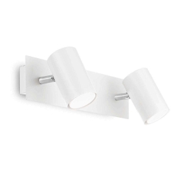 Φωτιστικό Τοίχου-Απλίκα Spot 156736 36,5x11,5x13cm 2xGU10 50W White Ideal Lux