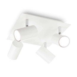 Φωτιστικό Τοίχου-Απλίκα Spot 156774 30,5x13x30,5cm 4xGU10 50W White Ideal Lux