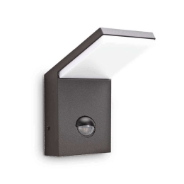Φωτιστικό Τοίχου-Απλίκα Style 221519 10x17x10,5cm LED 9,5W IP54 4000K Anthracite Ideal Lux