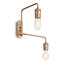 Φωτιστικό Τοίχου-Απλίκα Triumph 160245 5x29x31cm 2xE27 60W Gold Ideal Lux