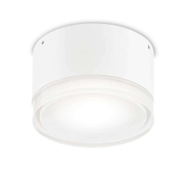 Πλαφονιέρα Urano 168036 12x7,5cm 1xGX53 15W IP44 White Ideal Lux