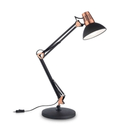 Φωτιστικό Επιτραπέζιο Wally 061191 20x58x36cm 1xE27 42W Black-Bronze Ideal Lux