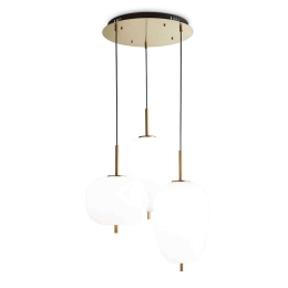 Φωτιστικό Οροφής Umile 224541 60x71/140cm LED 60,2W 3000K White Ideal Lux