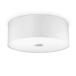 Φωτιστικό Οροφής-Πλαφονιέρα Woody 122205 60x20cm 5xE27 60W White Ideal Lux