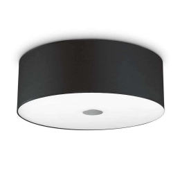 Φωτιστικό Οροφής-Πλαφονιέρα Woody 122212 60x20cm 5xE27 60W Black Ideal Lux