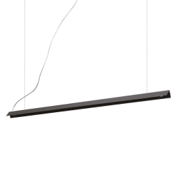 Φωτιστικό Οροφής-Ράγα V-Line 275376 110x9/200x3,4cm LED 20W 3000K Black Ideal Lux
