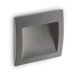 Φωτιστικό Τοίχου-Απλίκα Wire 255514 14x14x7,5cm LED 4W 3000K IP65 Anthracite Ideal Lux
