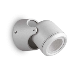 Φωτιστικό Τοίχου-Απλίκα Xeno 129471 9x11x11,5/13,5cm 1xGU10 28W IP44 Grey Ideal Lux