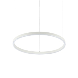 Φωτιστικό Οροφής Κρεμαστό Oracle Slim Round 269863 70x202,5cm 4000K 4500Lm On-Off 38W White Ideal Lux