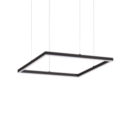 Φωτιστικό Οροφής Κρεμαστό Oracle Slim Square 259185 70x202,5cm 3000K 4350Lm On-Off 41W Black Ideal Lux