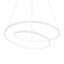 Φωτιστικό Οροφής Κρεμαστό Oz Dali 304540 60x215cm LED 48W 3000K 5300Lm White Ideal Lux
