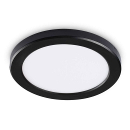 Φωτιστικό Οροφής - Πλαφονιέρα Aura Round 306360 22x1,8cm LED 20W 4000K 2000Lm Black Ideal Lux