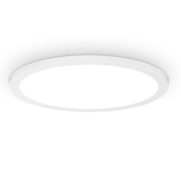 Φωτιστικό Οροφής - Πλαφονιέρα Fly Slim 292236 D45cm 26W 3000K 3700Lm White Ideal Lux Μέταλλο,Αλουμίνιο