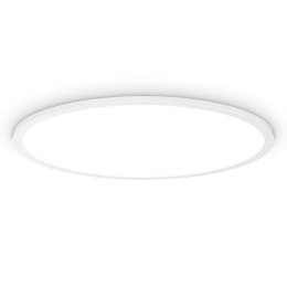 Φωτιστικό Οροφής - Πλαφονιέρα Fly Slim 292250 60x4,4cm 53W 3000K 7500Lm White Ideal Lux Metal,Aluminum