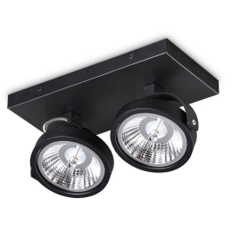 Φωτιστικό Οροφής - Spot Konig 300566 28x16,5cm GU10 max 2x50W Black Ideal Lux