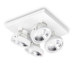 Φωτιστικό Οροφής - Spot Konig 300573 28x16,5cm GU10 max 4x50W White Ideal Lux