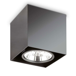 Φωτιστικό Οροφής - Spot Mood Square 243931 15x15cm GU10 max 50W Black Ideal Lux