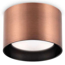 Φωτιστικό Οροφής - Σποτ Spike Round 310893 Φ10x6,5cm 1xGX53 15W Bronze Ideal Lux