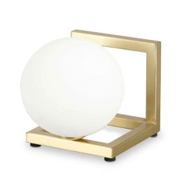 Επιτραπέζιο Φωτιστικό Angolo 284361 12x12cm G9 max 28W Brass Ideal Lux