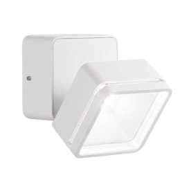 Φωτιστικό Τοίχου - Απλίκα Omega Square 285528 9x9x8,5cm LED 7W 4000K 650Lm White Ideal Lux