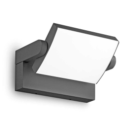 Φωτιστικό Τοίχου Swipe 287683 21,2x16,5x10cm Led 2000lm 20,5W 3000K Anthracite Ideal Lux