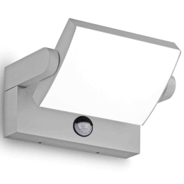 Φωτιστικό Τοίχου Με Αισθητήρα Swipe 326870 21,2x16,5x10cm Led 2000lm 21W 3000K Grey Ideal Lux