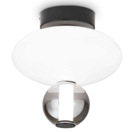 Φωτιστικό Οροφής - Πλαφονιέρα Lumiere 314228 Φ28x35cm Led 2350lm 18W 3000K White-Grey Ideal Lux