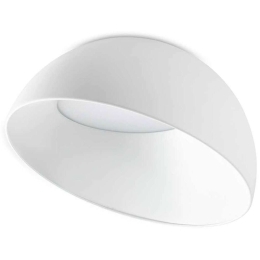 Φωτιστικό Οροφής - Πλαφονιέρα Corolla 297101 Φ35x22cm Led 2800lm 24W 3000K White Ideal Lux