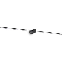 Φωτιστικό Τοίχου Filo 310152 115x11x5,5cm Led 2000lm 16W 3000K Black Ideal Lux