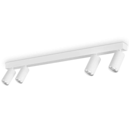Φωτιστικό Οροφής - Ράγα Profilo 328188 90x5,5x14,5cm 4xGU10 28W White Ideal Lux