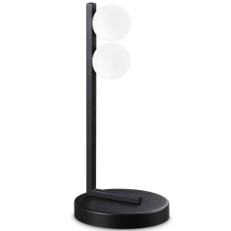 Φωτιστικό Επιτραπέζιο Ping Pong 313320 15x15x35cm Led 500lm 6W 3000K Black Ideal Lux