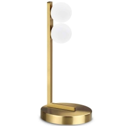 Φωτιστικό Επιτραπέζιο Ping Pong 328300 15x15x35cm Led 500lm 6W 3000K Brass Ideal Lux