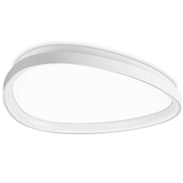Φωτιστικό Οροφής - Πλαφονιέρα Gemini 328041 61x6,5cm Led 3850lm 29W 3000K White Ideal Lux