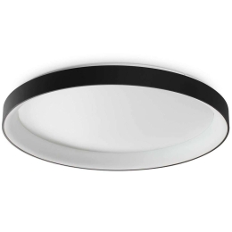 Φωτιστικό Οροφής - Πλαφονιέρα Ziggy 317915 Φ100x10,8cm Led 9600lm 90W 3000K Black Ideal Lux