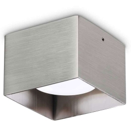 Φωτιστικό Οροφής - Σποτ Spike Square 328805 10x10x6,5cm 1xGX53 15W Nickel Ideal Lux