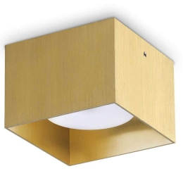 Φωτιστικό Οροφής - Σποτ Spike Square 317502 10x10x6,5cm 1xGX53 15W Brass Ideal Lux