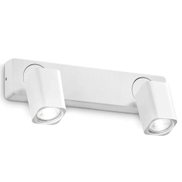 Φωτιστικό Τοίχου - Απλίκα Rudy Square 294803 31,5x9/11x12,5cm 2xGU10 35W White Ideal Lux
