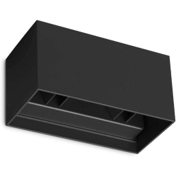 Φωτιστικό Τοίχου - Απλίκα Atom 328676 20x10x10cm Led 2100lm 25W 3000K Black Ideal Lux