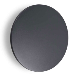 Φωτιστικό Τοίχου - Απλίκα Punto 313511 Φ18x3cm Led 1050lm 9W 3000K Anthracite Ideal Lux
