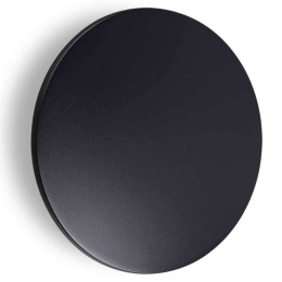 Φωτιστικό Τοίχου - Απλίκα Punto 328546 Φ24x5cm Led 1400lm 12W 3000K Black Ideal Lux
