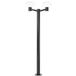 Φωτιστικό Δαπέδου Clio 249520 57,5x20x197cm 2xE27 42W Black Ideal Lux