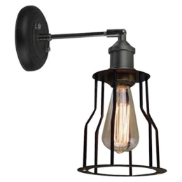 Φωτιστικό Τοίχου - Απλίκα Sotis KS1342W151BK 1ΧE27 Μεταλλική Black Aca