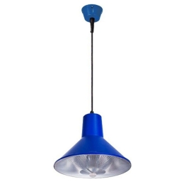 Φωτιστικό Οροφής Καμπάνα B027DL Φ310 Ε27 MAX 36W Blue Aca Μέταλλο,Γυαλί