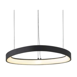 Φωτιστικό Οροφής Harmony BR97LEDP40BK 36W Led Φ42cm 120cm Black Aca Αλουμίνιο