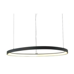 Φωτιστικό Οροφής Harmony BR97LEDP80BK 74W Led Φ80cm 120cm Black Aca Αλουμίνιο